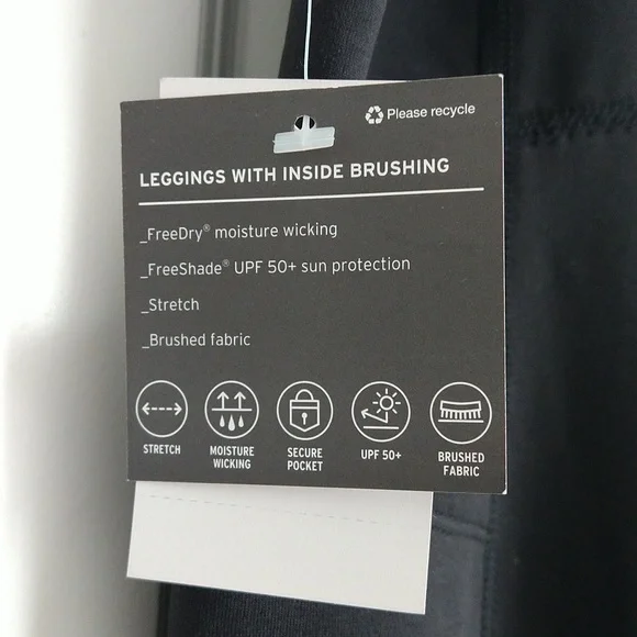 💎Eddie Bauer Cropped Athletic Black Pants XL 💎 - Picture 10 of 11